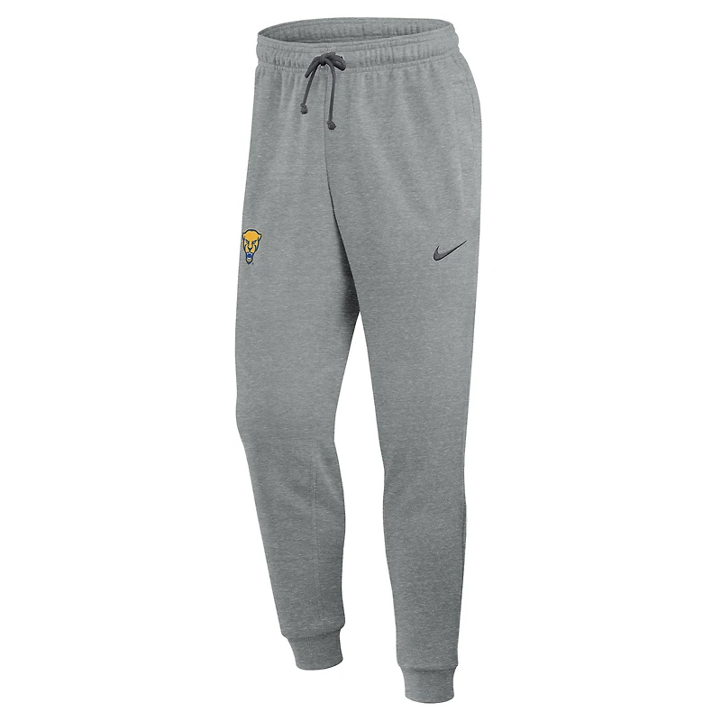 Pantalon de survêtement Nike Chiné Gris Pitt Panthers Basketball Practice Dri-FIT Taper pour Homme