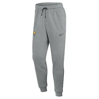 Pantalon de survêtement Nike Chiné Gris Pitt Panthers Basketball Practice Dri-FIT Taper pour Homme