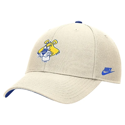 Casquette ajustable Nike Natural Pitt Panthers Vintage Rise Dri-FIT pour homme