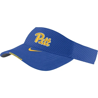 Men's Nike  Royal Pitt Panthers 2023 Sideline Performance Adjustable Visor