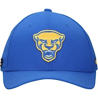 Casquette Nike Royal Pitt Panthers 2024 Sideline Rise Swoosh Flex pour homme