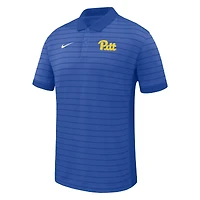 Men's Nike Royal Pitt Panthers 2025 Early Season Coaches Sideline Victory Stripe Performance Polo