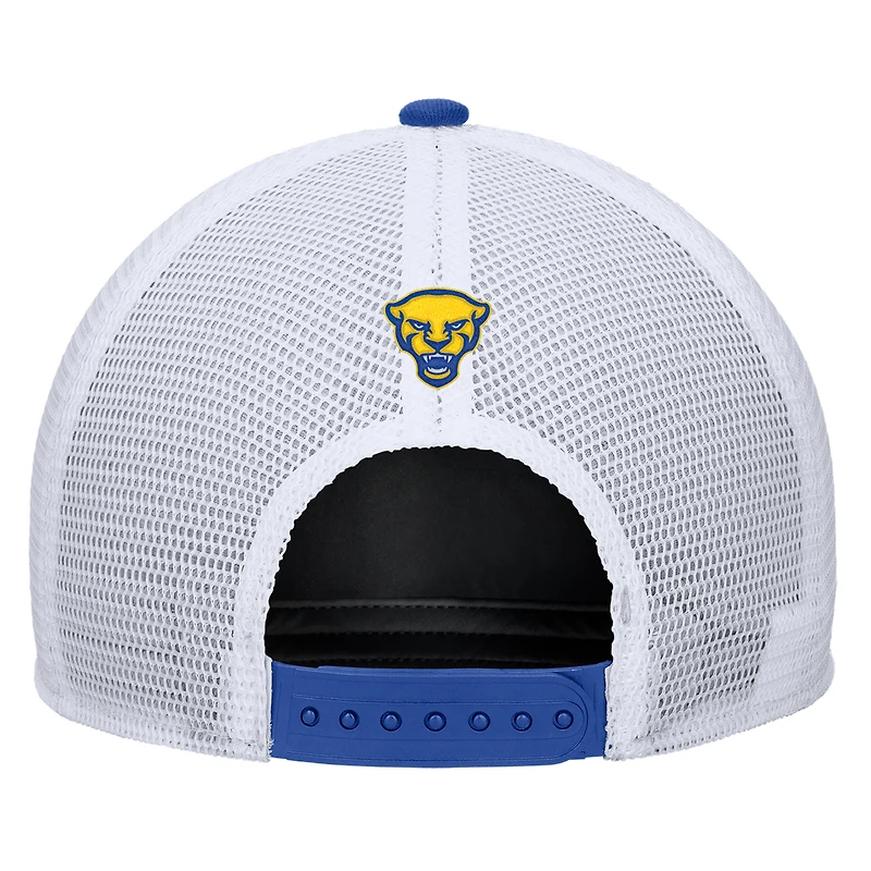 Casquette ajustable Nike Royal Pitt Panthers 2025 On-Field Rise Trucker Performance pour homme