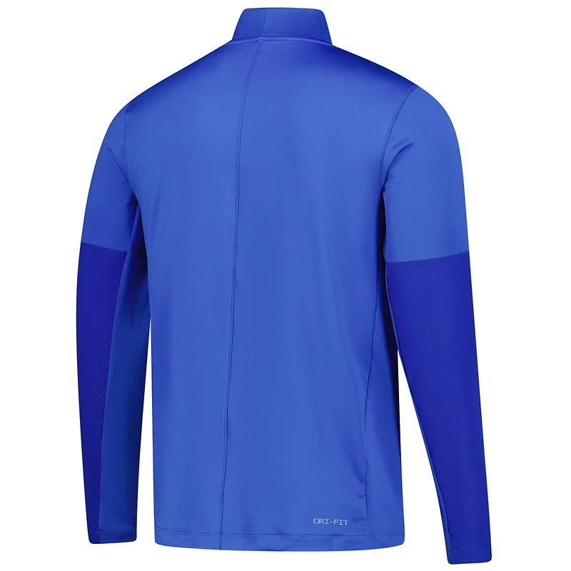Men's Nike  Royal Pitt Panthers Dri-FIT Half-Zip Pullover