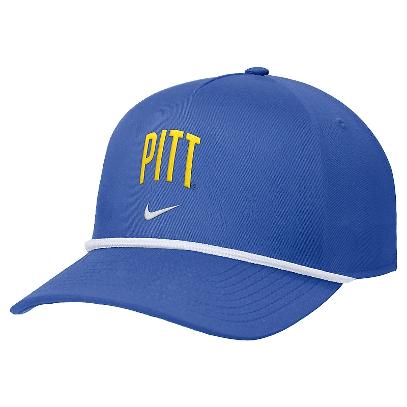 Men's Nike Royal Pitt Panthers Rise Adjustable Hat