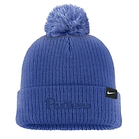 Men's Nike Royal Pitt Panthers Tonal Peak Cuffed Knit Hat with Pom