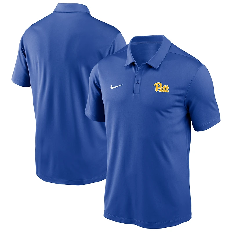 Polo Nike Royal Pitt Panthers Victory Solid Performance pour homme