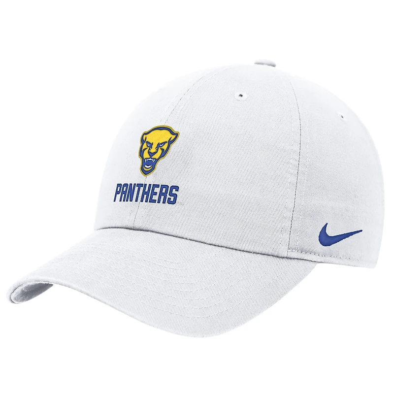 Men's Nike White Pitt Panthers 2025 On-Field Club Adjustable Hat