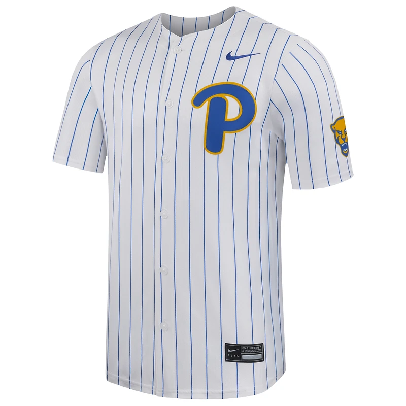 Maillot de baseball Nike Pitt Panthers blanc pour homme, édition limitée