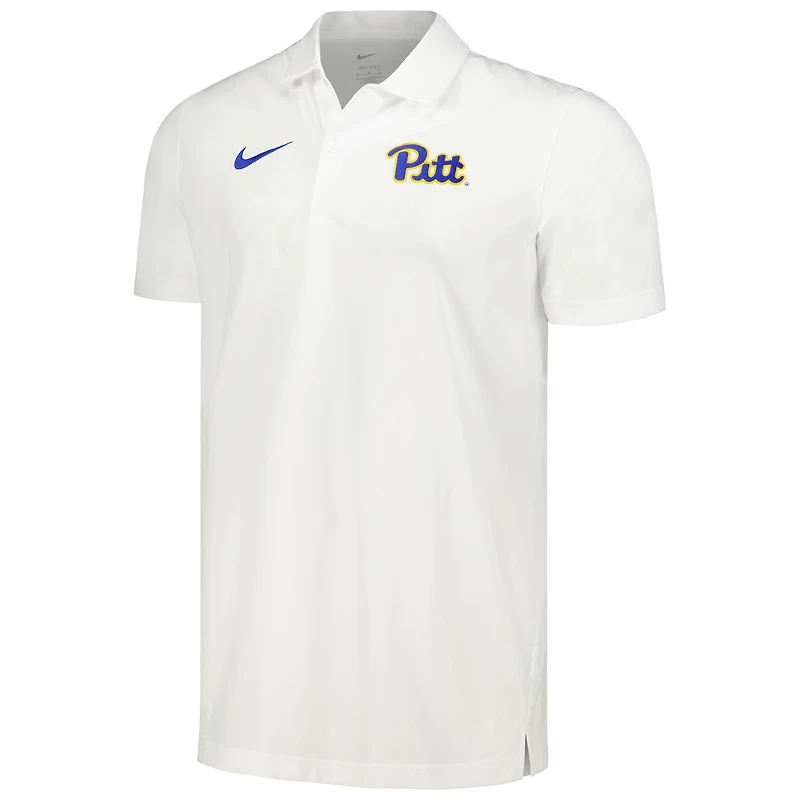 Men's Nike White Pitt Panthers Sideline Polo