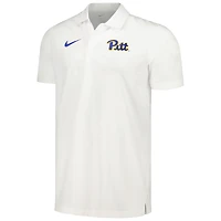 Men's Nike White Pitt Panthers Sideline Polo