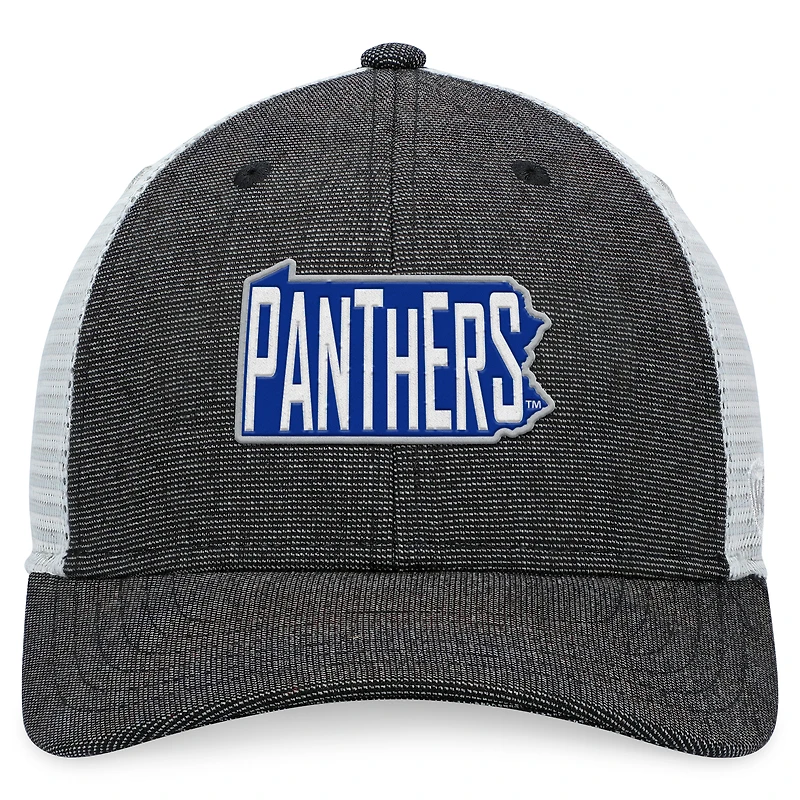 Casquette Snapback Top of the World pour hommes, charbon de bois/blanc, Pitt Panthers Townhall Trucker