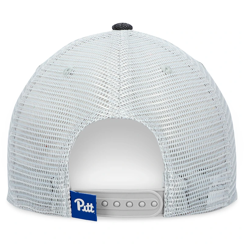 Casquette Snapback Top of the World pour hommes, charbon de bois/blanc, Pitt Panthers Townhall Trucker