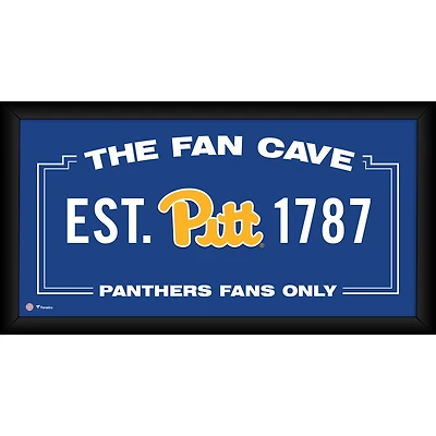 Pittsburgh Panthers Framed 10" x 20" Fan Cave Collage