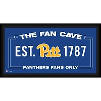Pittsburgh Panthers Framed 10" x 20" Fan Cave Collage
