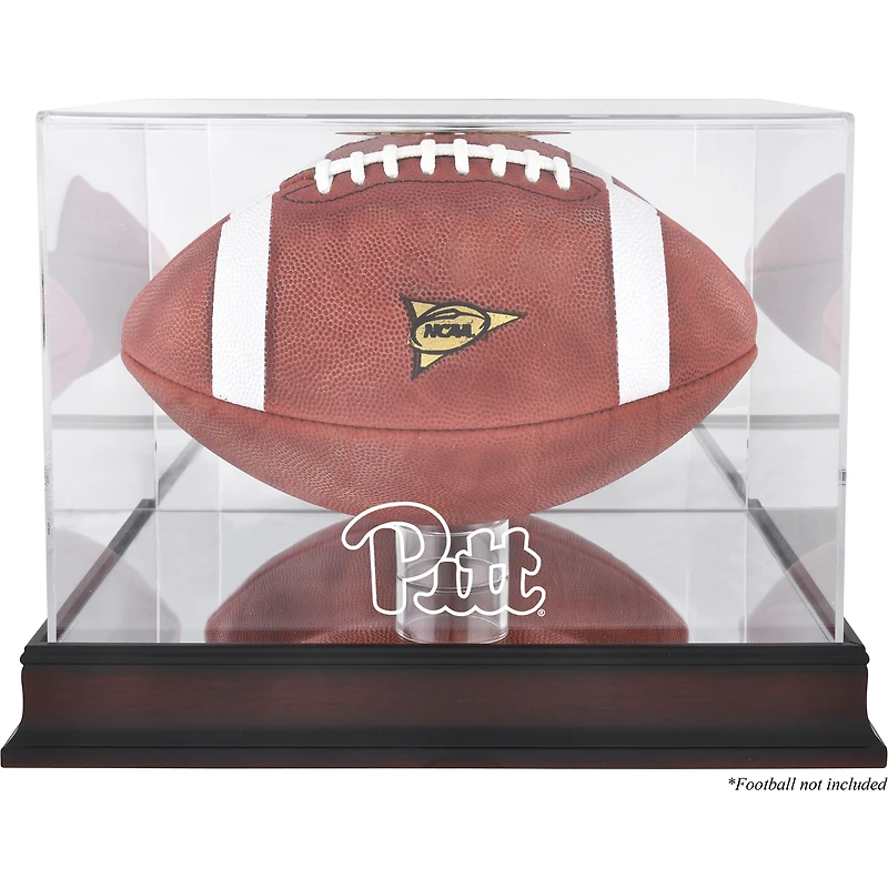 Étui de football avec logo de base en acajou des Panthers de Pittsburgh et dos miroir
