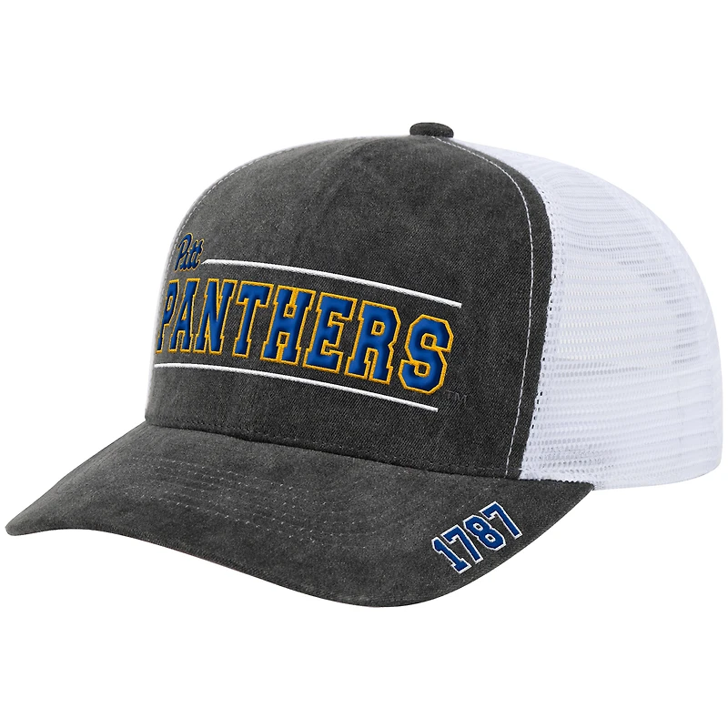 Casquette de camionneur ajustable unisexe Billy 2400 grise Colosseum des Pitt Panthers