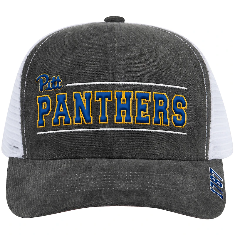 Casquette de camionneur ajustable unisexe Billy 2400 grise Colosseum des Pitt Panthers