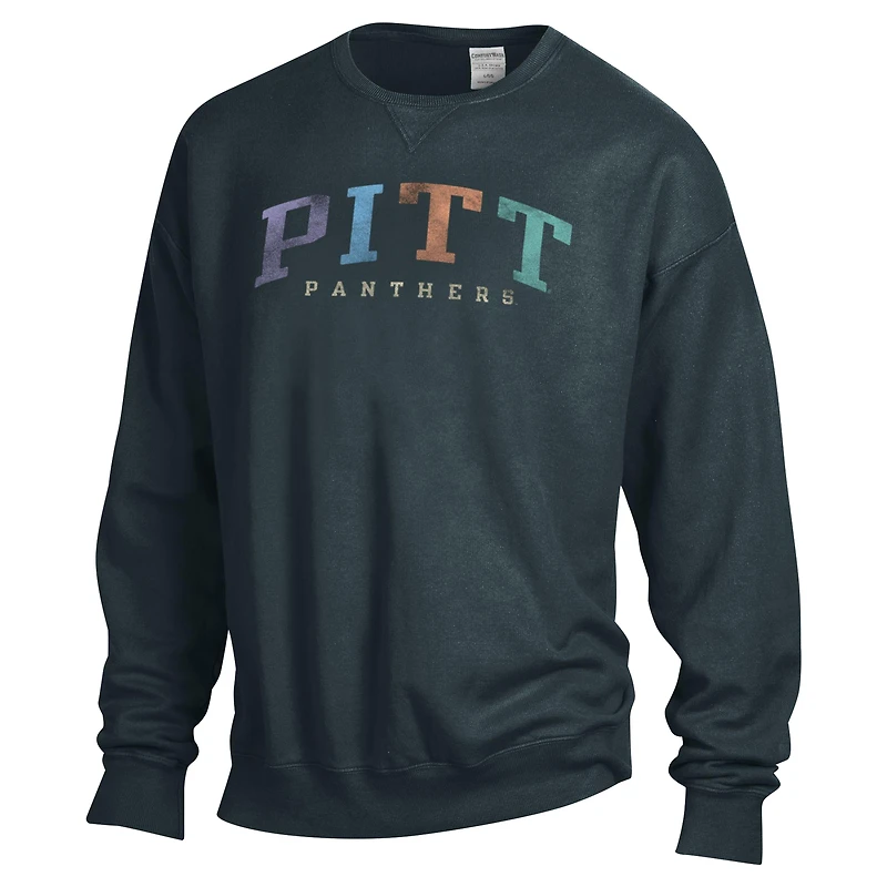 Sweat-shirt surdimensionné unisexe ComfortWash gris Pitt Panthers