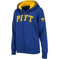 Sweat à capuche entièrement zippé Colosseum Royal Pitt Panthers pour femmes