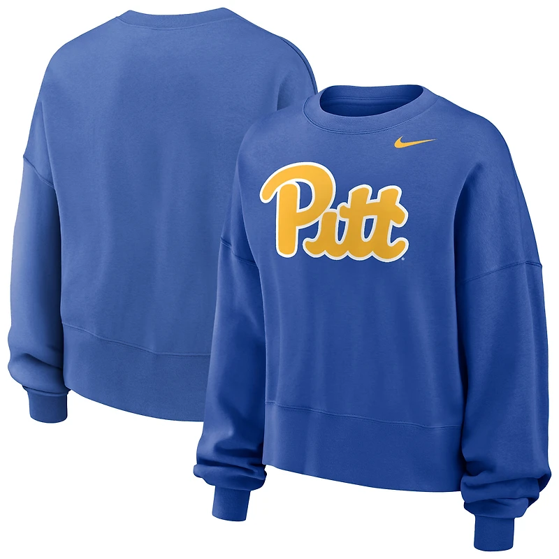 Sweat-shirt polaire Nike Royal Pitt Panthers Phoenix pour femme