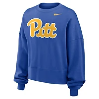 Women's Nike Royal Pitt Panthers Phoenix Fleece Pullover Sweatshirt