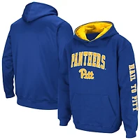 Youth Colosseum  Royal Pitt Panthers 2-Hit Pullover Hoodie