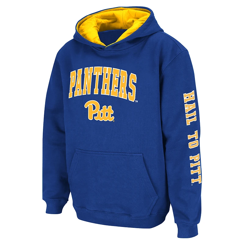Youth Colosseum  Royal Pitt Panthers 2-Hit Pullover Hoodie