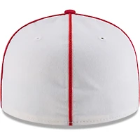Casquette ajustée New Era Pittsburgh Crawfords Collection Cooperstown Turn Back The Clock 59FIFTY pour homme, blanc/rouge