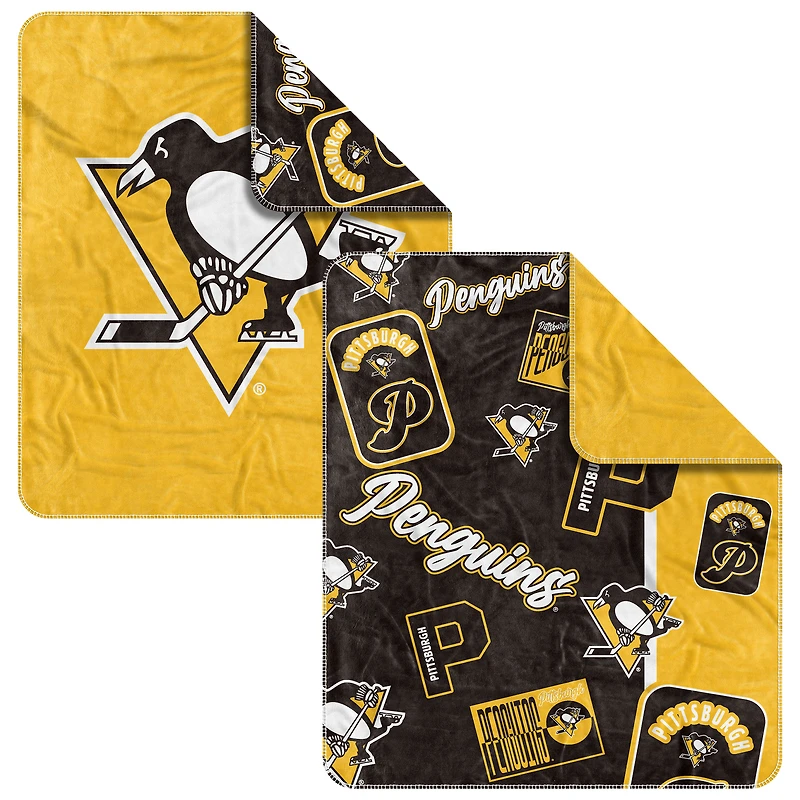  Pittsburgh Penguins 50" x 60" Dream Weave Throw Blanket