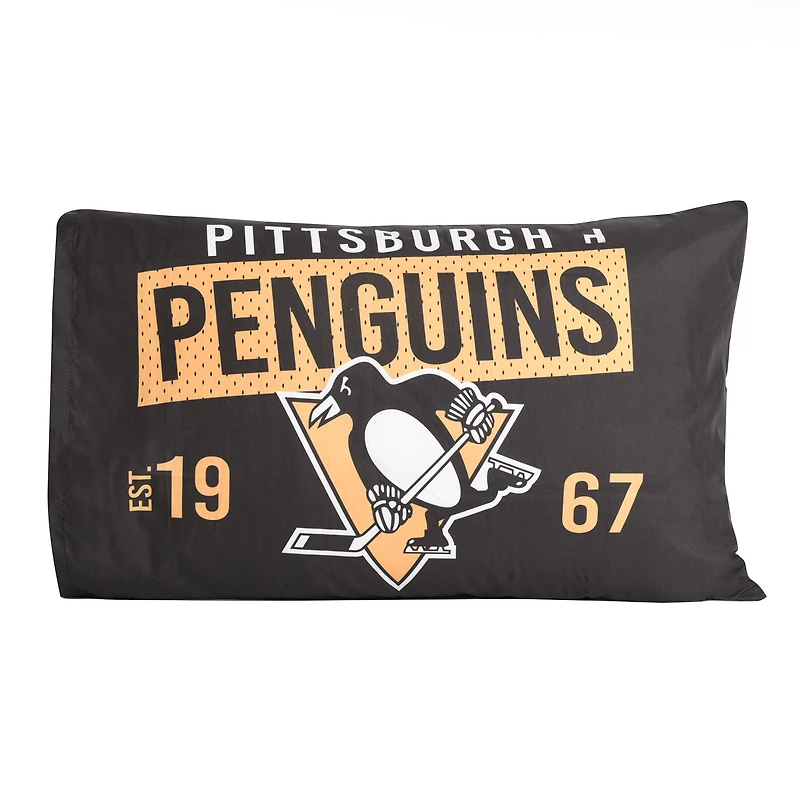 Black Pittsburgh Penguins 20'' x 30'' Two Pack Pillowcase Set