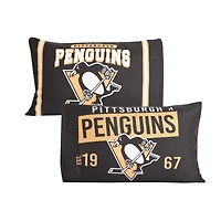 Black Pittsburgh Penguins 20'' x 30'' Two Pack Pillowcase Set