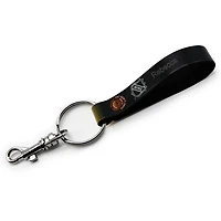 Black Pittsburgh Penguins Personalized Leather Loop Keychain