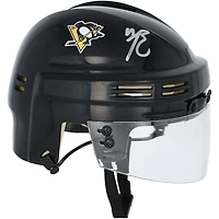 Mini-casque noir autographié par Bryan Rust, des Penguins de Pittsburgh
