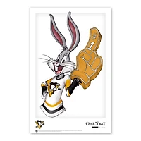 Bugs Bunny Pittsburgh Penguins 11" x 17" Looney Tunes Poster Print