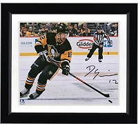 Dominik Simon Pittsburgh Penguins Autographed 8" x 10" Black Jersey Skating Photograph