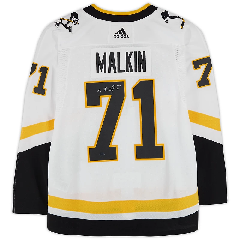 Evgeni Malkin Pittsburgh Penguins Autographed 2021 Reverse Retro adidas Authentic Jersey 