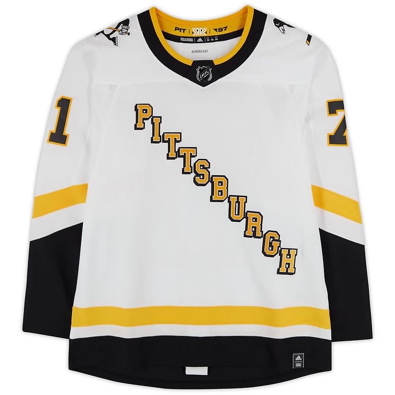 Evgeni Malkin Pittsburgh Penguins Autographed 2021 Reverse Retro adidas Authentic Jersey 