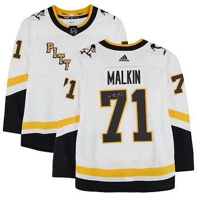 Evgeni Malkin Pittsburgh Penguins Autographed 2021 Reverse Retro adidas Authentic Jersey 