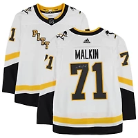 Evgeni Malkin Pittsburgh Penguins Autographed 2021 Reverse Retro adidas Authentic Jersey 