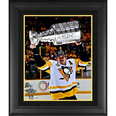 Evgeni Malkin Pittsburgh Penguins Framed 2017 Stanley Cup Champions Autographed 16" x 20" Raising Cup Photograph