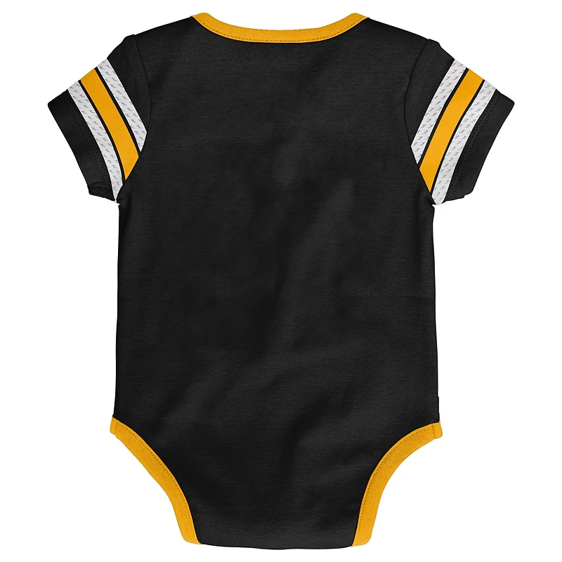 Body noir en jersey de hockey des Penguins Pittsburgh pour bébé