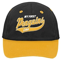 Infant Black Pittsburgh Penguins My First Tail Sweep Slouch Flex Hat