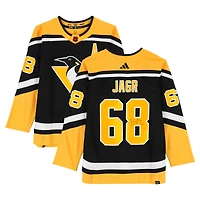 V106832 Pnguns Jaromir Jagr Pittsburgh Penguins Autographié 2022-23 Reverse Retro Adidas Jersey Jaromir Jagr AUT HK JERSEY 45834 AUTJERHOC JRSYJA0172 #1