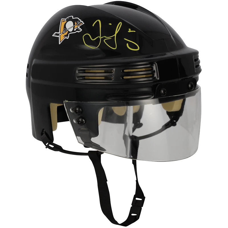 Jaromir Jagr Pittsburgh Penguins Autographed Black Mini Helmet
