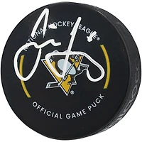 V106832 Pnguns Jaromir Jagr Pittsburgh Penguins Rondelle de jeu officielle autographiée Jaromir Jagr AUT HOCKEY PUCK 45834 AUTEQPPUC PUCKJA0068 #2