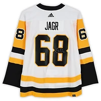 V106832 Pnguns Jaromir Jagr Pittsburgh Penguins Autographié Blanc Adidas Jersey Jaromir Jagr AUT HK JERSEY 45834 AUTJERHOC JRSYJA0171