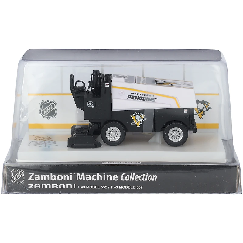 Zamboni moulée sous pression autographiée à l'échelle 1:43 par Kris Letang des Penguins de Pittsburgh