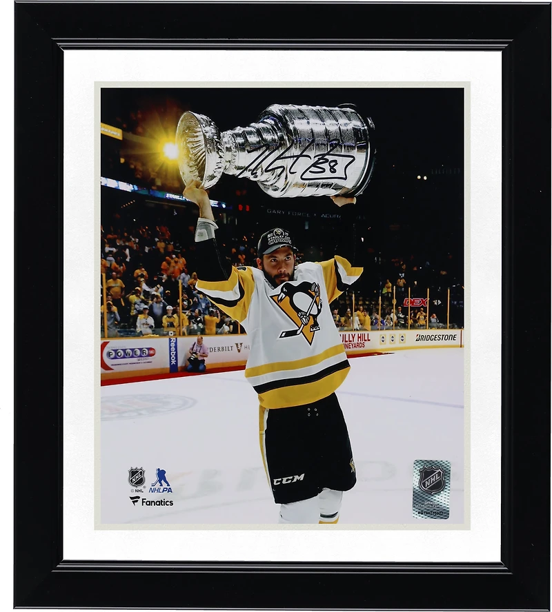 Kris Letang Pittsburgh Penguins Autographed 8" x 10" 2017 Raising Cup Photograph