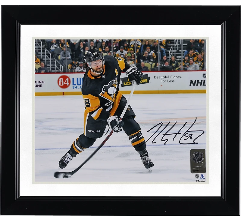 Kris Letang Pittsburgh Penguins Autographed 8" x 10" Black Jersey Shooting Photograph